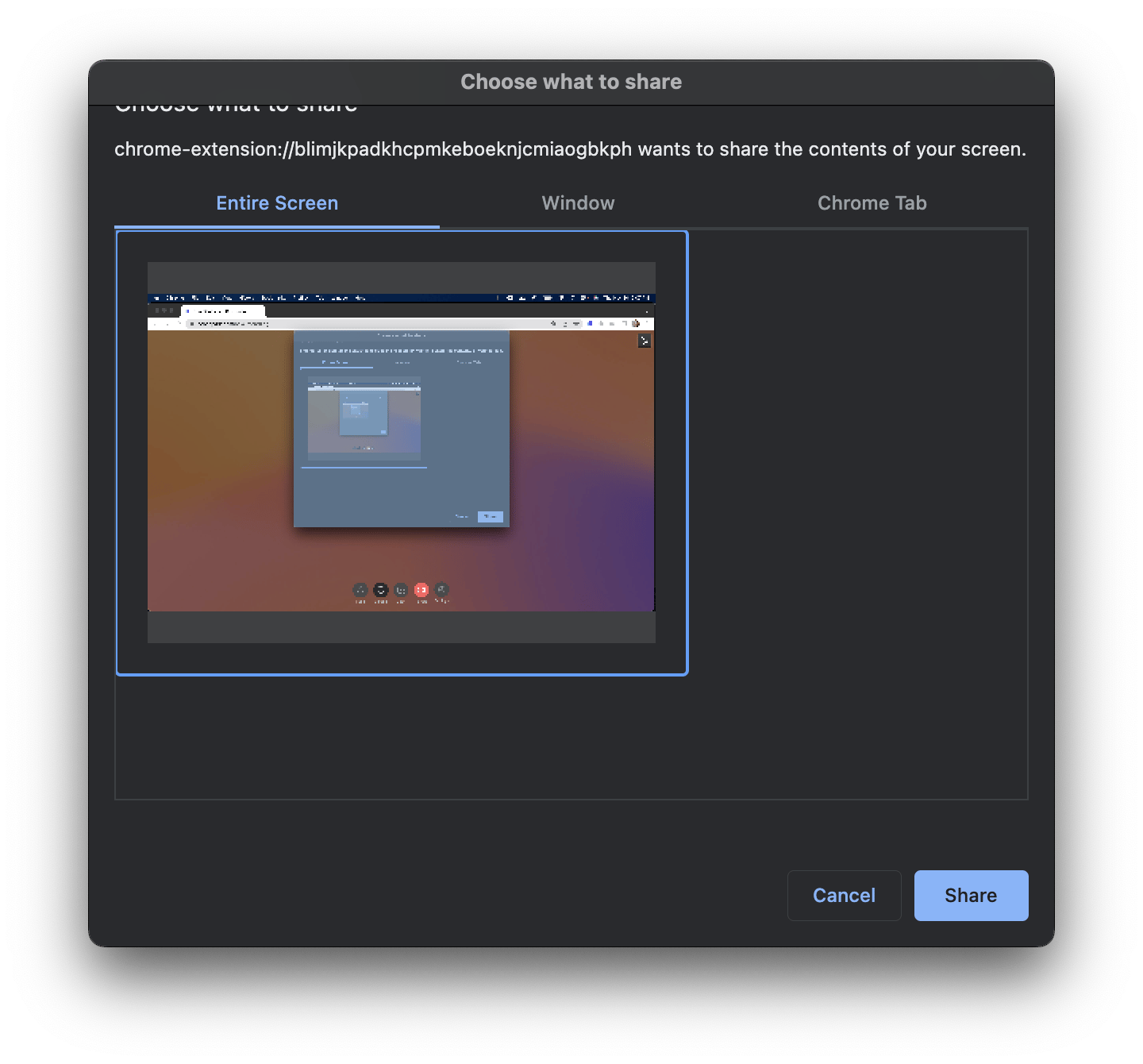 share screen