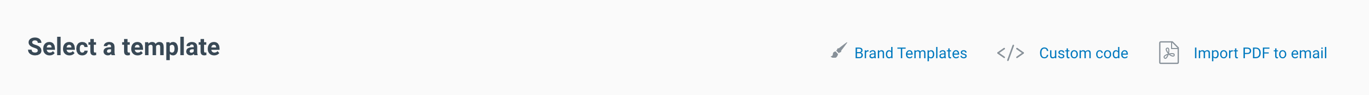 Select Custom Code as a template