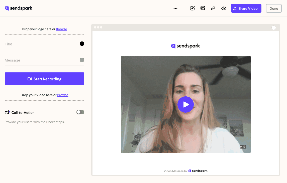 Share Video in Customer.io