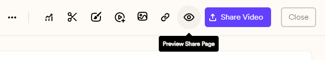 Preview Share Page button