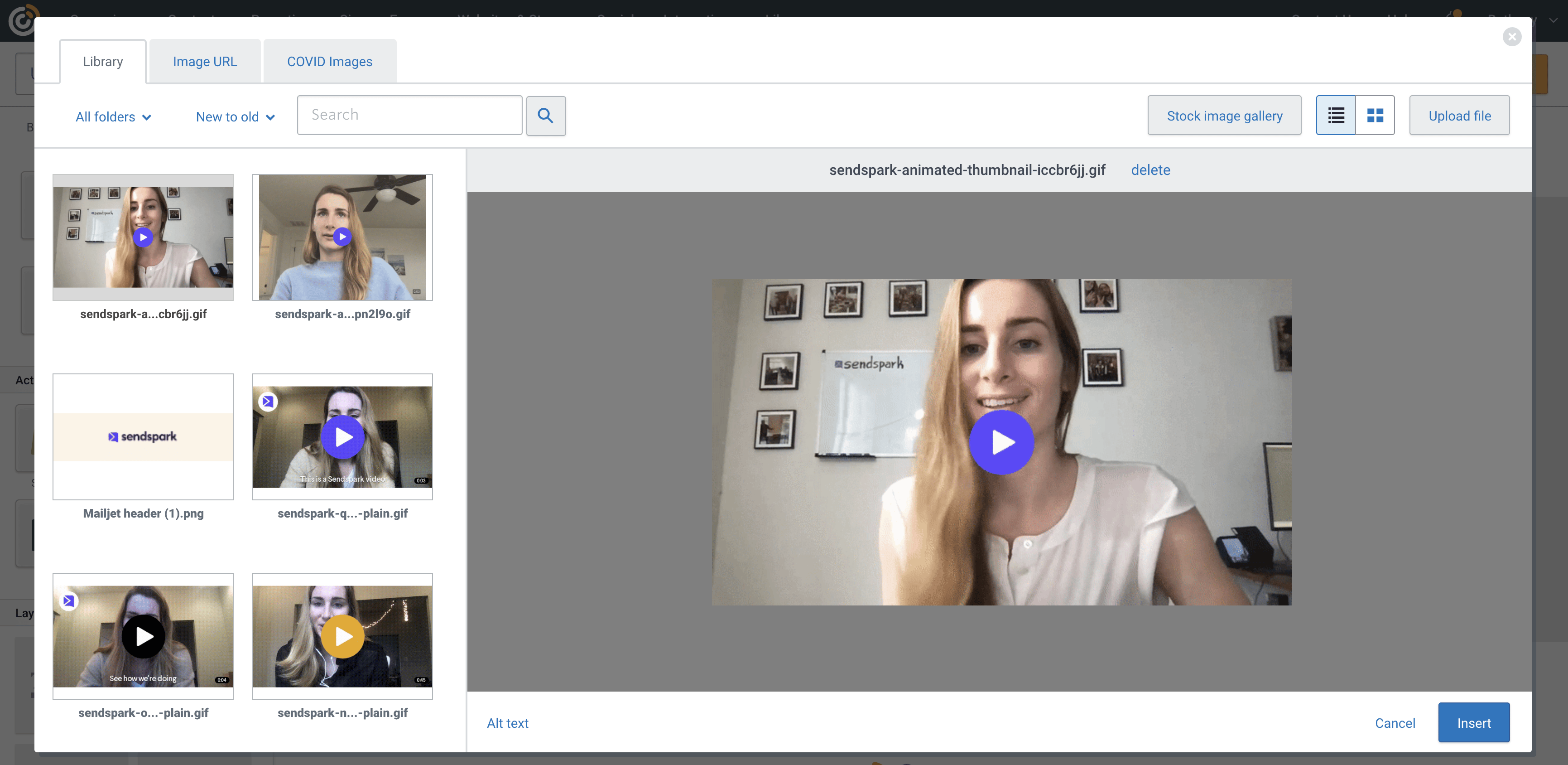 Upload Video Preview to Constant Contact