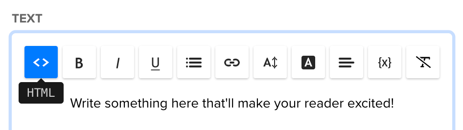 Add HTML Snippet in MailerLite