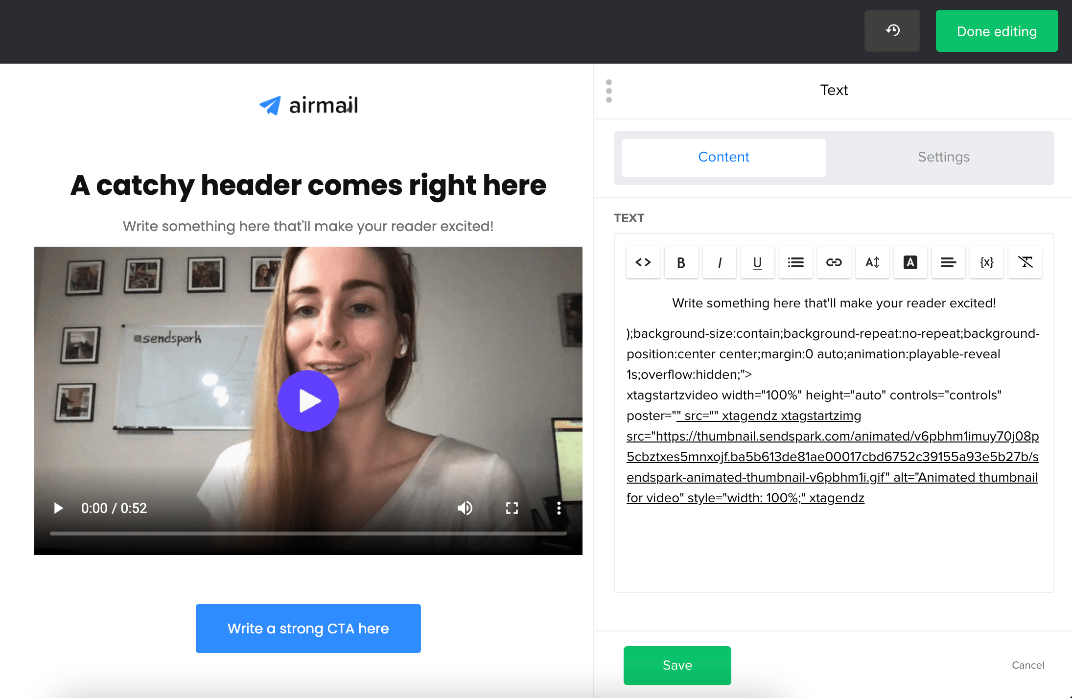 Embed Videos in Email