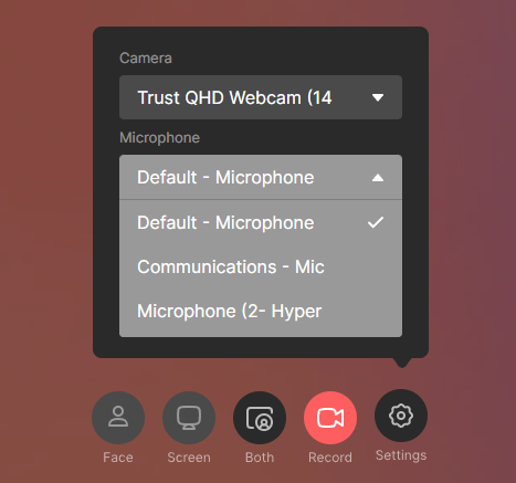 Recording Toolbar