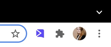 Sendspark Chrome Extension icon location in browser top right corner
