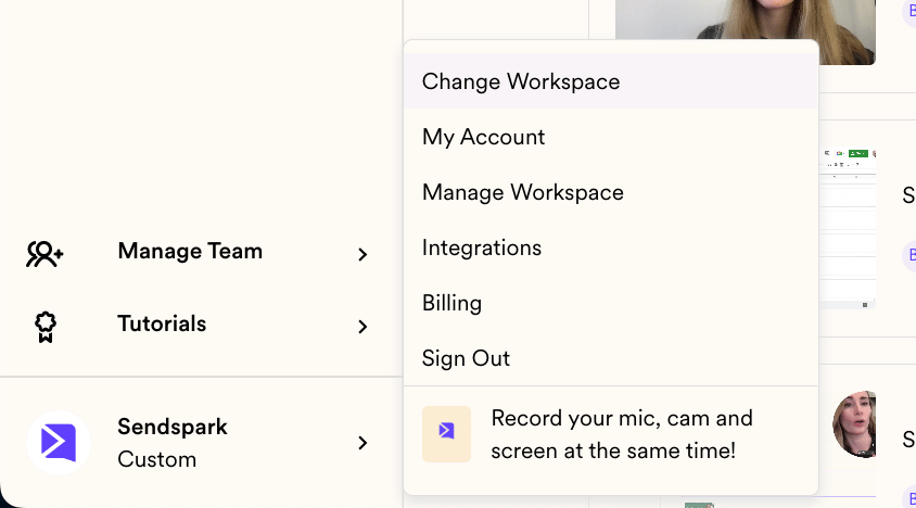 Create new workspace