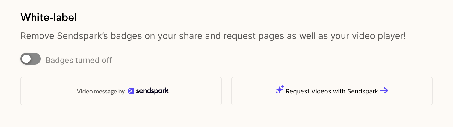 Remove Sendspark Branding