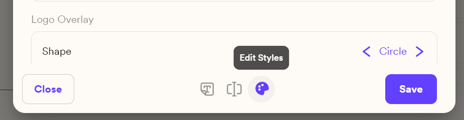 Edit Styles button