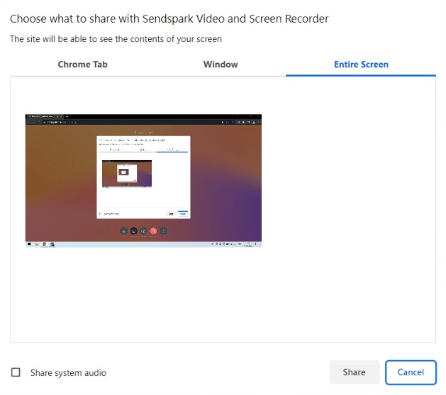 Recording options