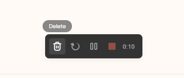 Delete from Toolbar