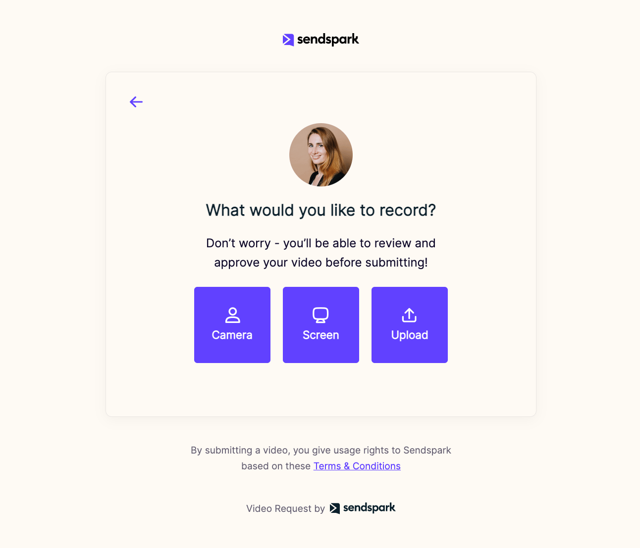 Video Request Page