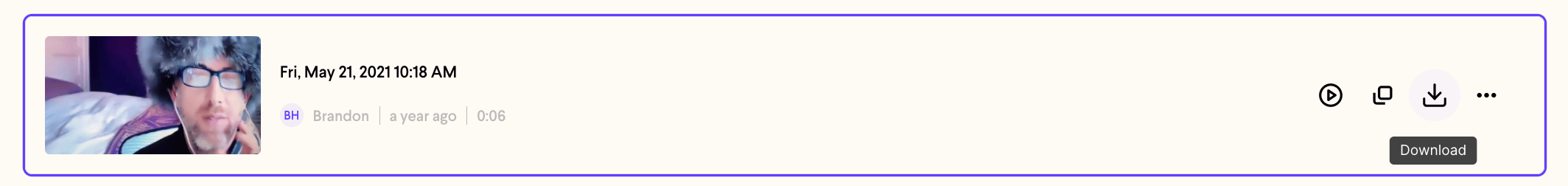 Download Video Request