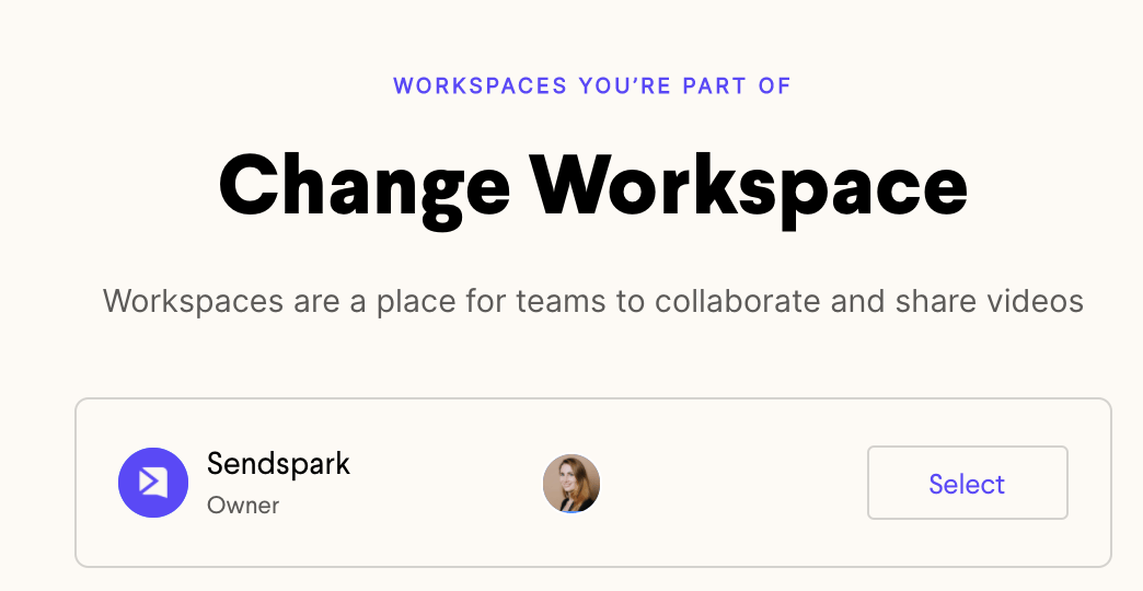 Sendspark Workspace Manager