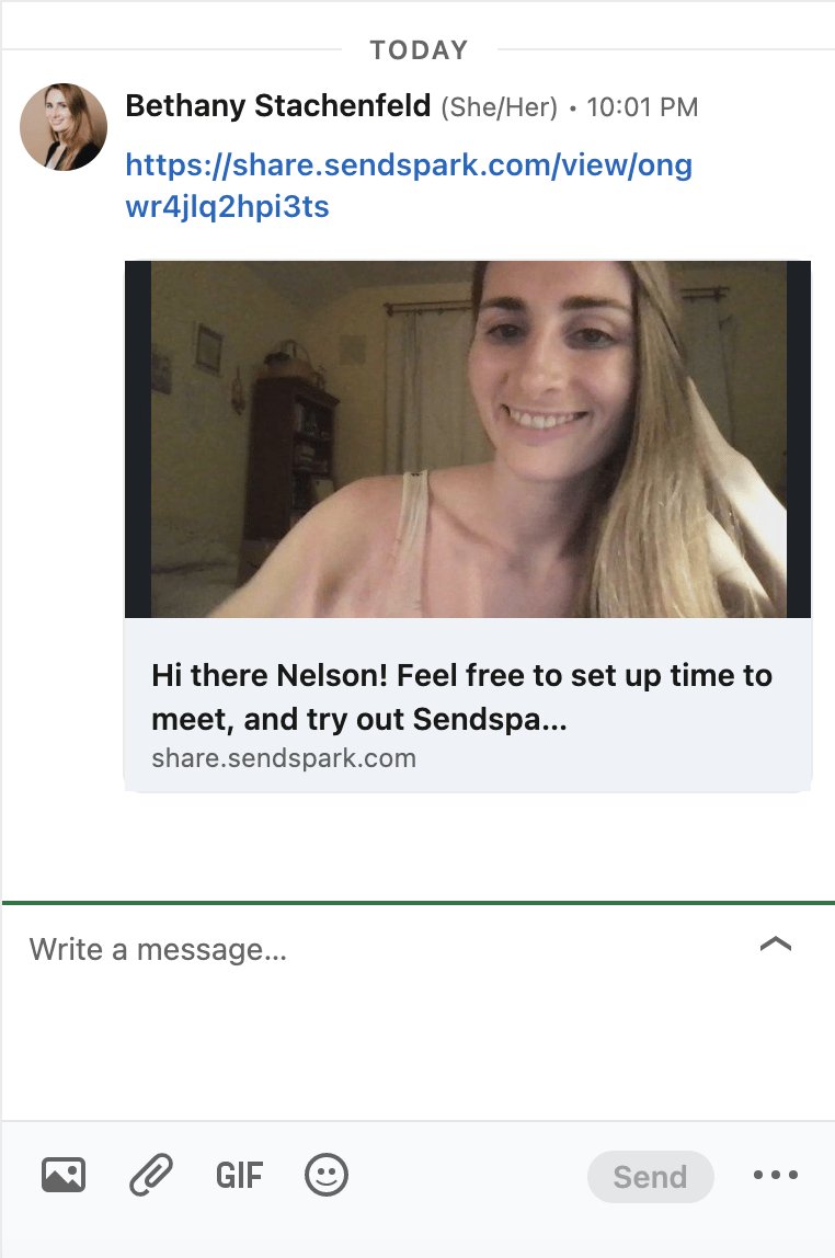 Linkedin example