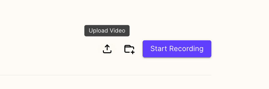 Upload button
