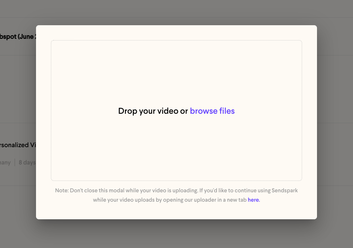Upload Video