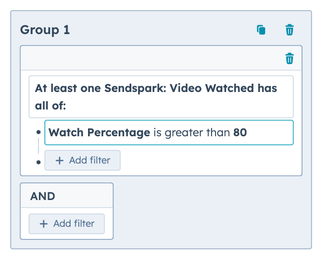 HubSpot workflow automation setup for high engagement video viewers