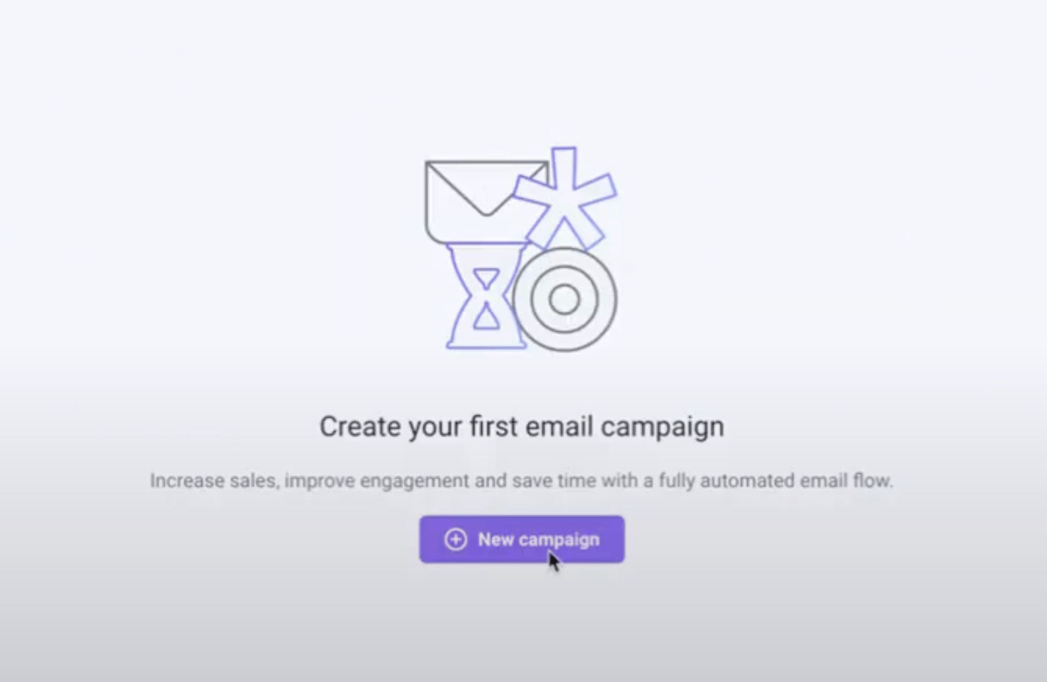 Sendspark dashboard with button to create new campaign