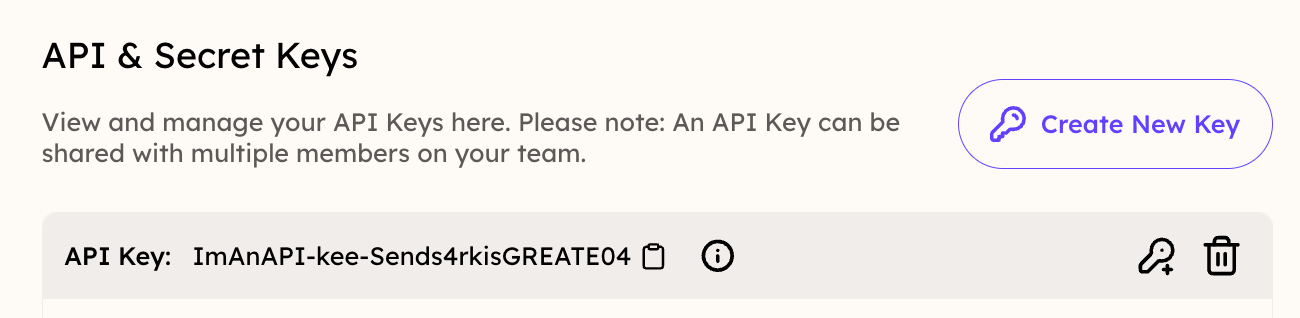 Sendspark API Key