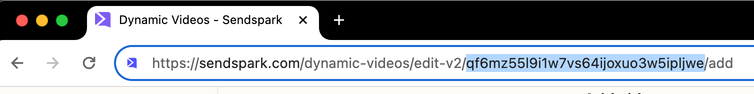 Sendspark Dynamic Video Campaign ID