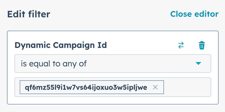 Add Dynamic Video Campaign ID