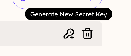 Generate API Secret Key