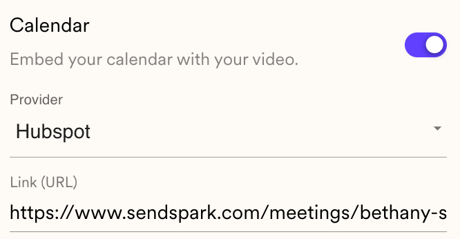 Embed HubSpot Meeting Link Next to Video