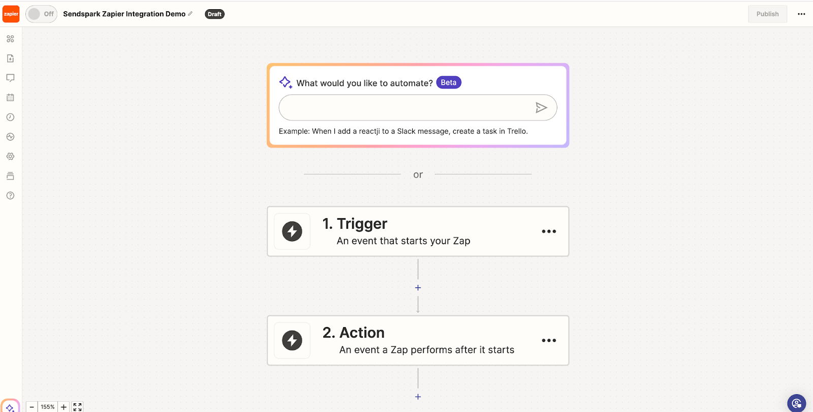 Make Zap in Zapier