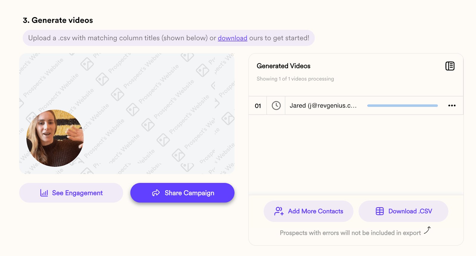 Test Sendspark dynamic video creation via Zapier