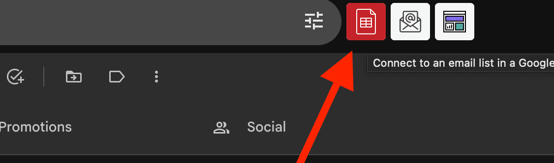 Gmail inbox with Gmass extension menu open showing sheet connection option