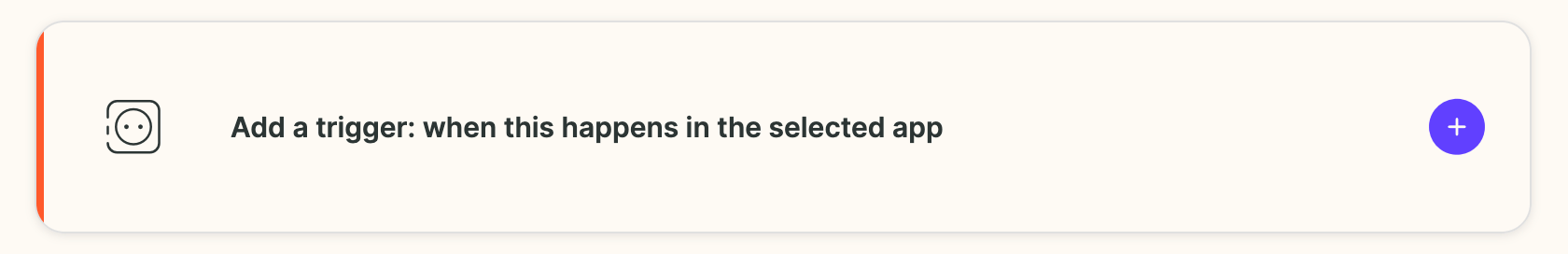 Sendspark workflow trigger addition button interface
