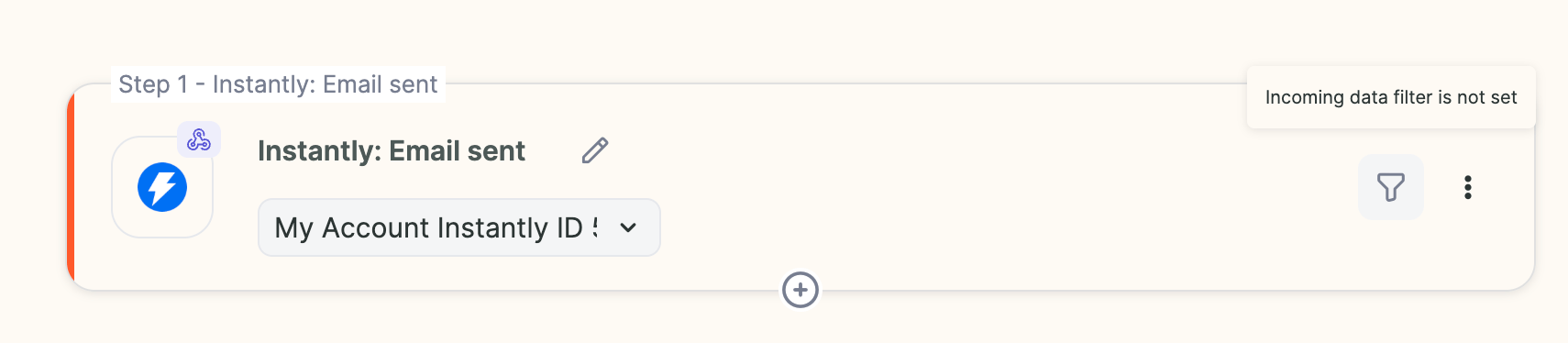 Sendspark workflow trigger funnel filter button for campaign matching