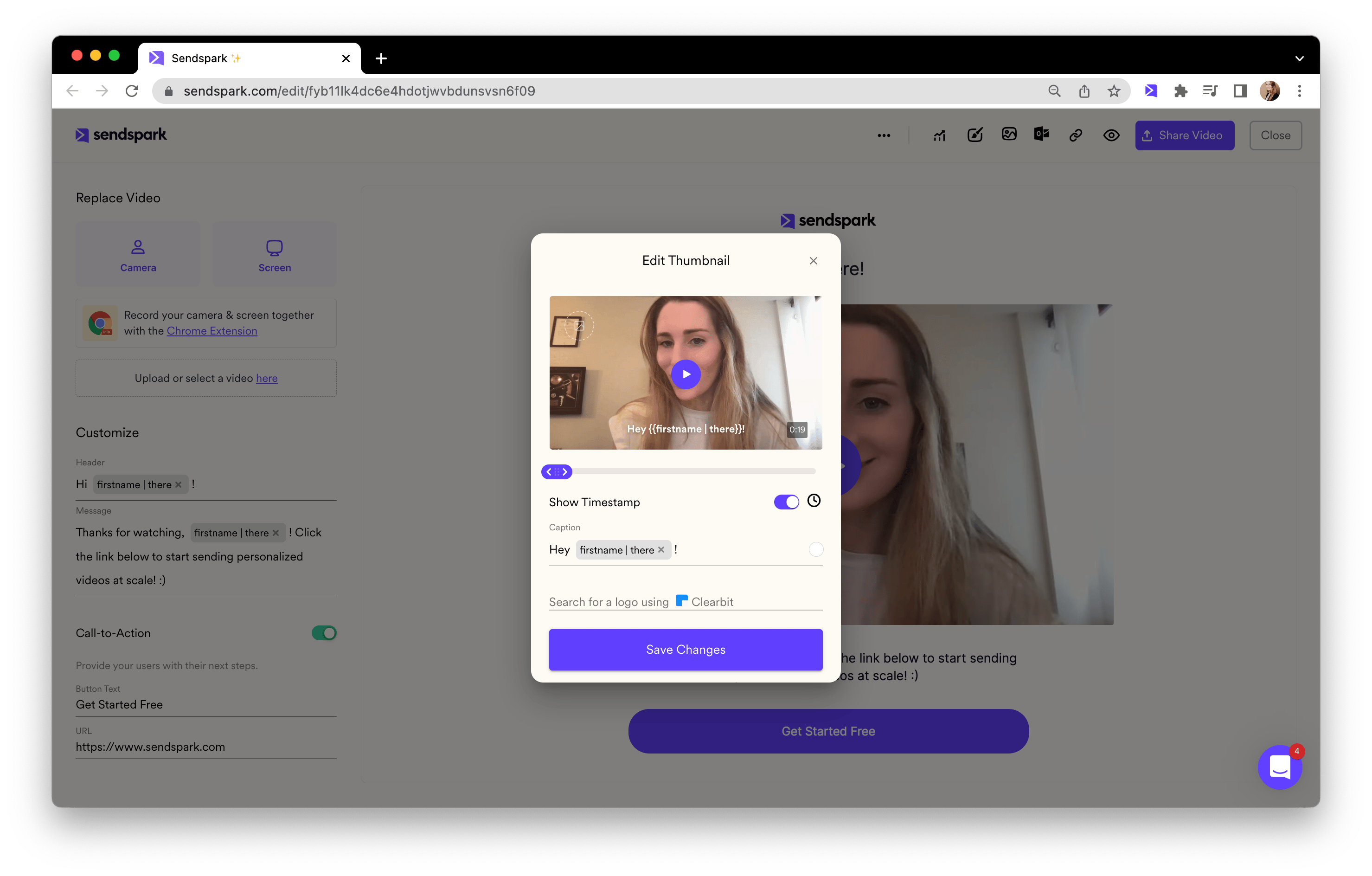 Personalize video