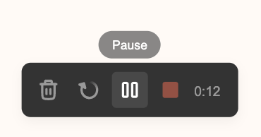 Pause Recording