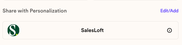 Copy SalesLoft snippet