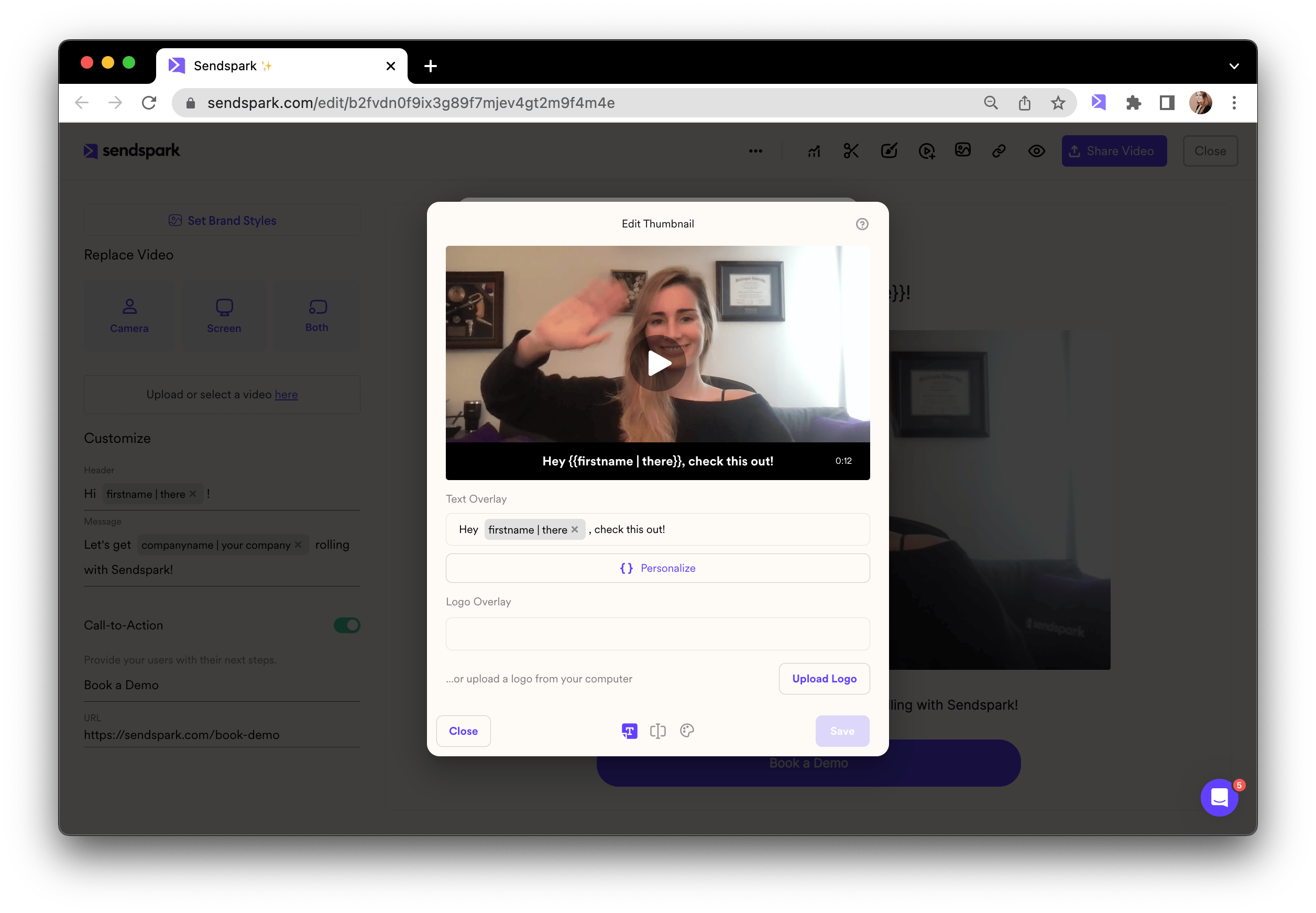 add dynamic videos to video thumbnail