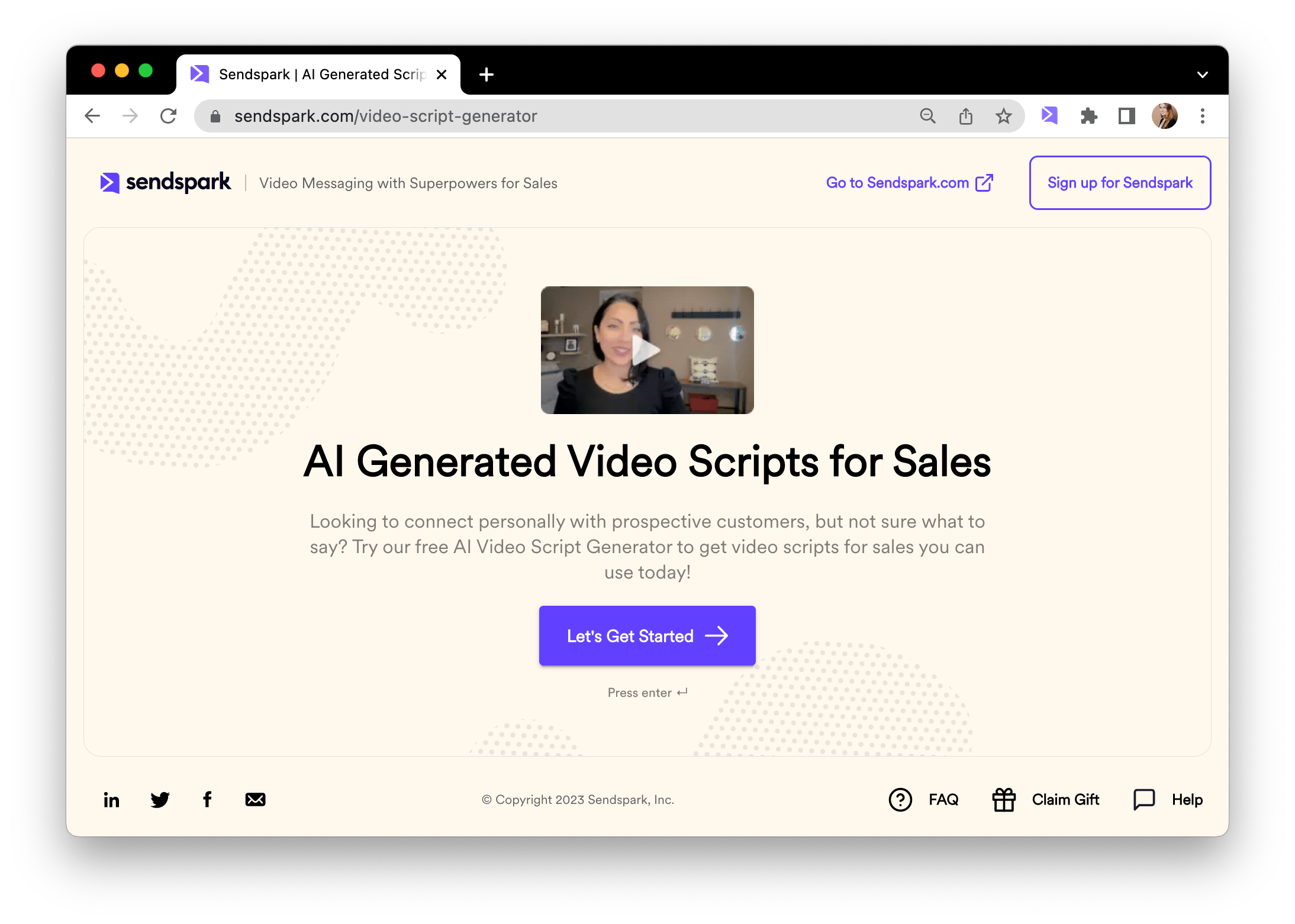 AI Video Script Generator for Sales