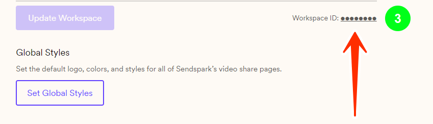Copy Workspace ID