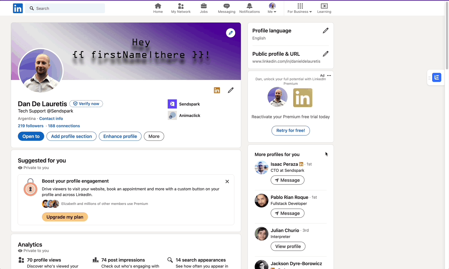 Browser developer tools showing APPLICATION header with LINKEDIN cookie selected for clearing
