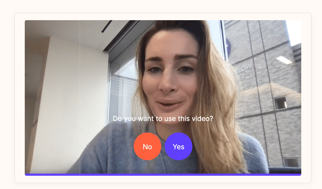 Video approval