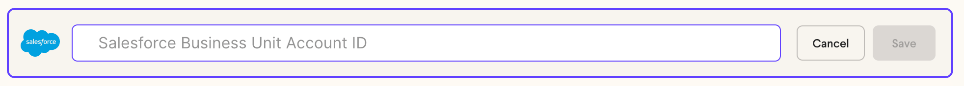 Sendspark dialog box prompting user to enter Salesforce Organization ID