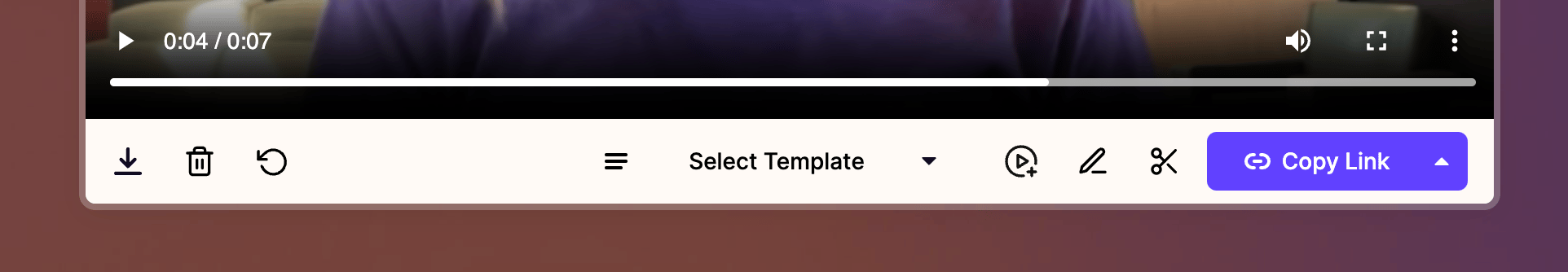 Video preview window with Download, Delete, Restart, and Edit options