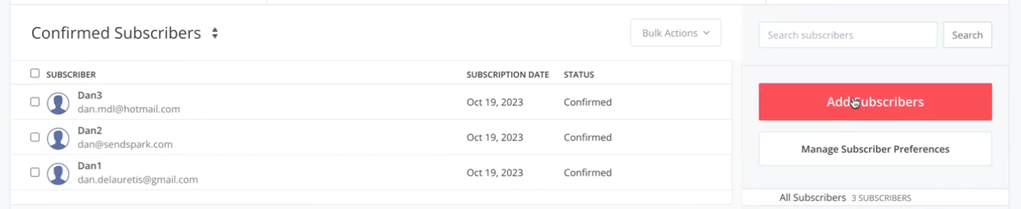 ConvertKit add subscribers