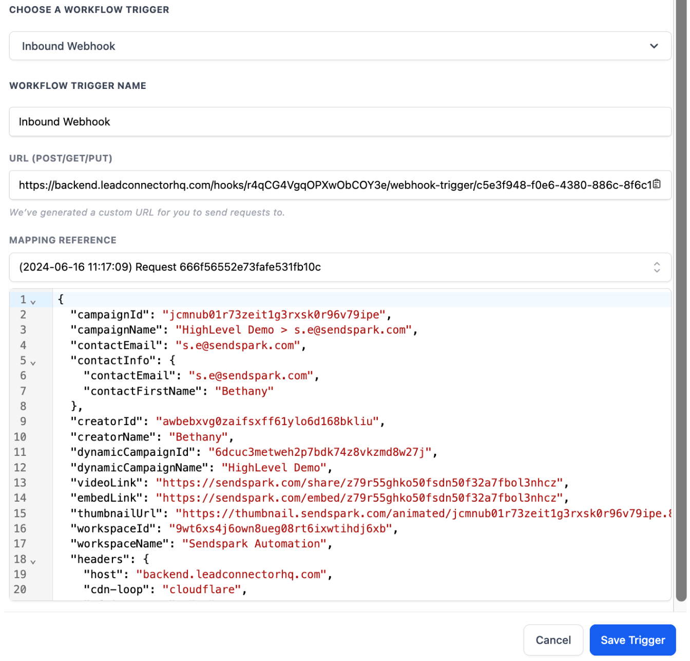 Sendspark dynamic videos list showing multiple generated video entries