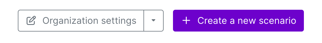 Make.com interface showing Create New Scenario button highlighted
