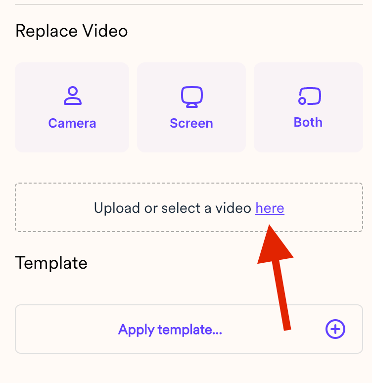 Replace Video