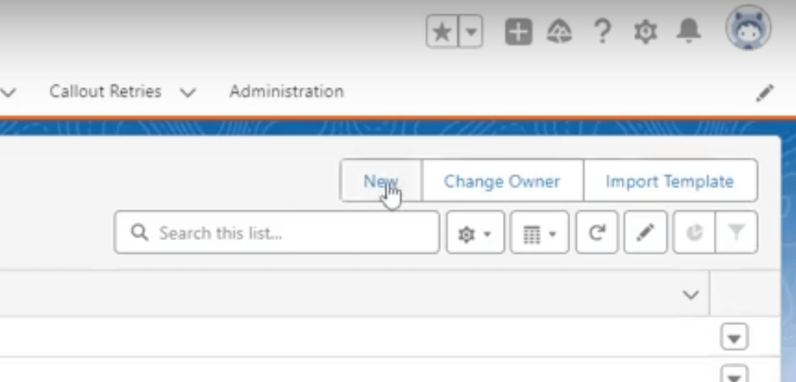 New inbound call template creation form with clickable new button