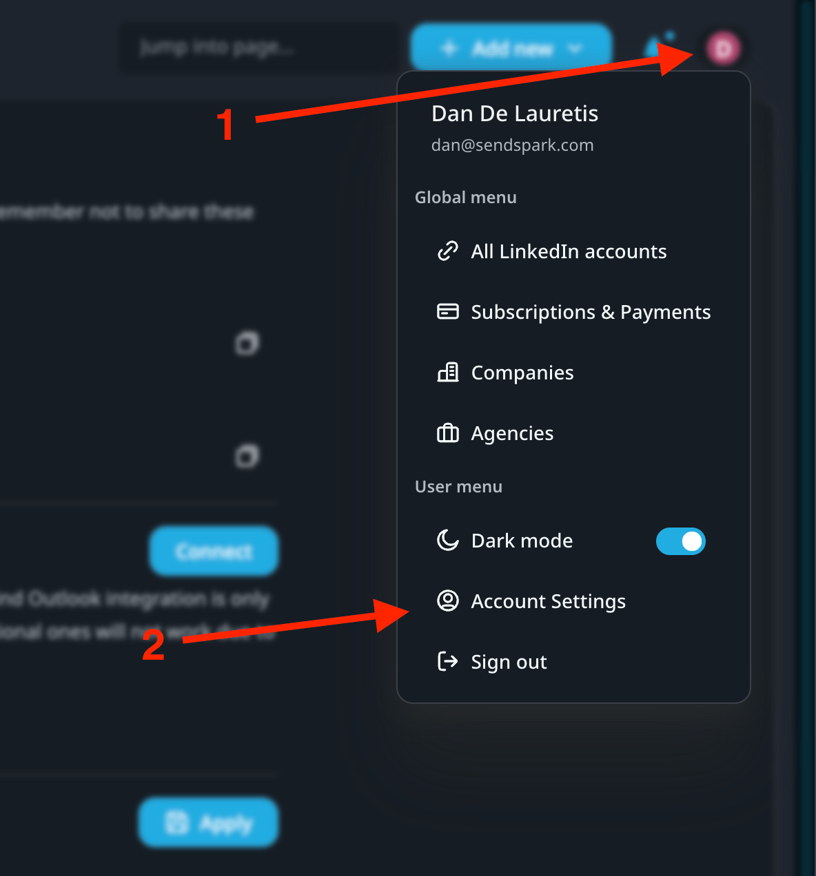 Expandi Menu