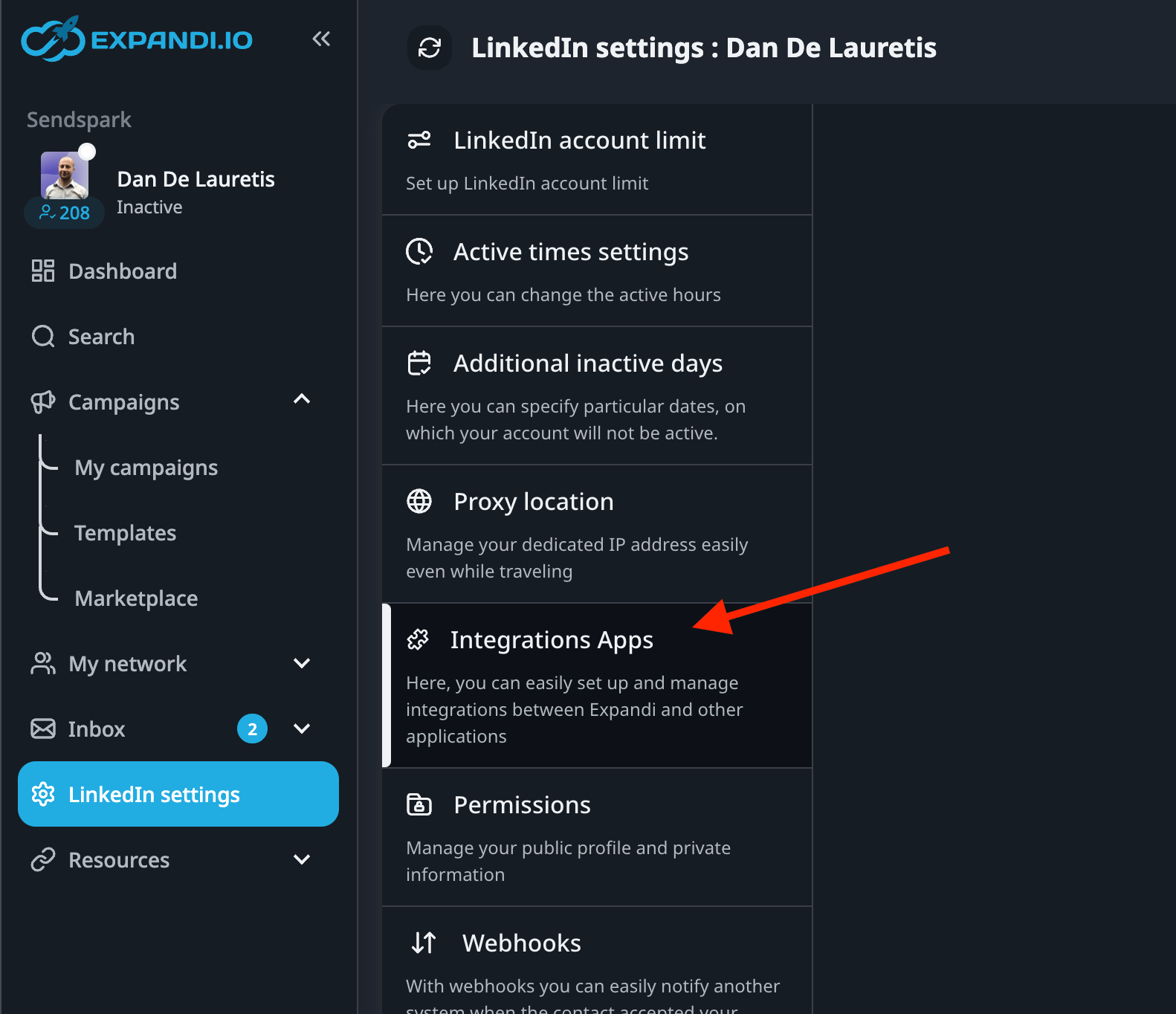 Integrations App