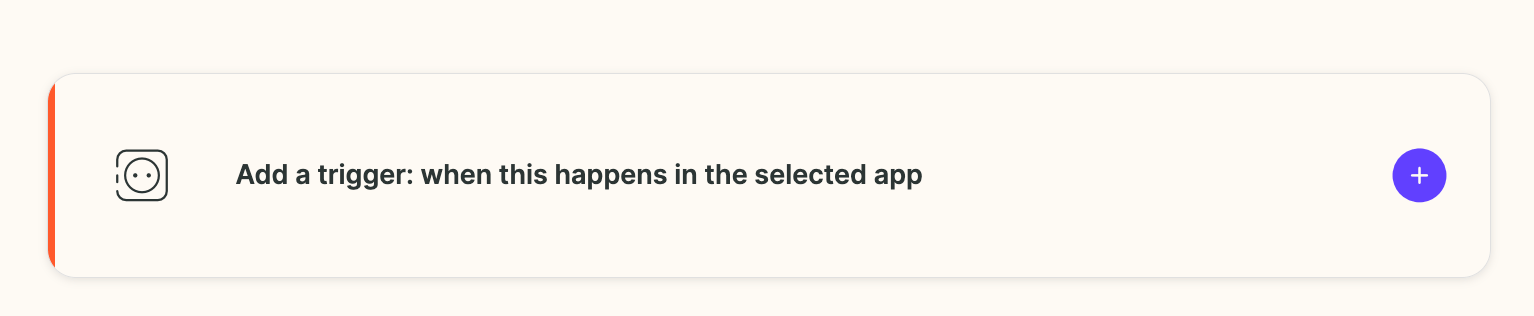 Add a trigger button in Sendspark workflow